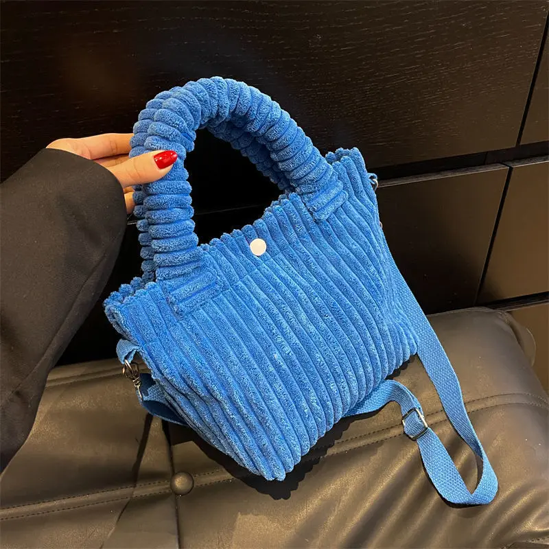 Fashion Corduroy Women's Bag 2023 Trend New Handbags Niche Versatile Bucket Shoulder Bags Female Nylon Button Crossbody Bags
Fashion Corduroy Women's Bag 2023 Trend New Handbags Niche Versatile Bucket Shoulder Bags Female Nylon Button Crossbody Bags