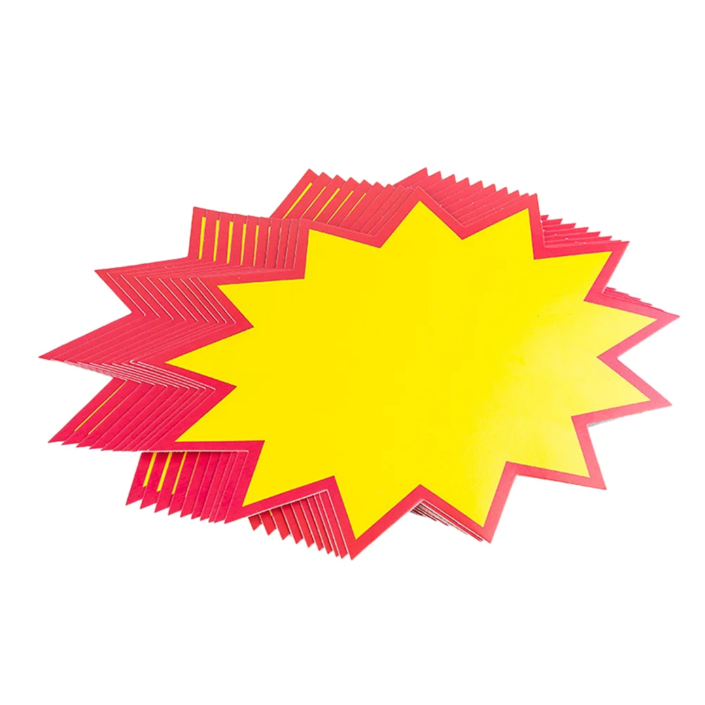 Retail Star Labels Signs Stakes Burst Display Lables Paper Not Sign Supermarket Store Bright Tag Tags 
Retail Star Labels Signs Stakes Burst Display Lables Paper Not Sign Supermarket Store Bright Tag Tags