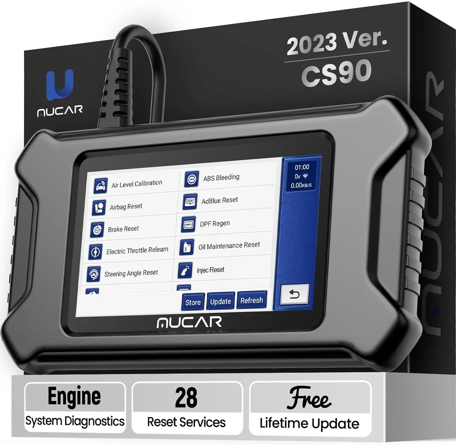 MUCAR CS90 CS4 CS5 CS6 Автомобильный диагностический инструмент Бесплатное обновление Автоматический диагностический сканер Автоматическое считывание винтов Автомобильный считыватель кодов ошибок
MUCAR CS90 CS4 CS5 CS6 Автомобильный диагностический инструмент Бесплатное обновление Автоматический диагностический сканер Автоматическое считывание винтов Автомобильный считыватель кодов ошибок