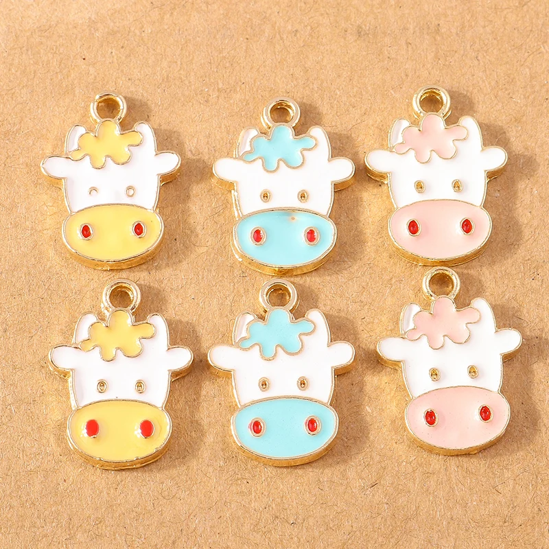 10pcs Cute Dairy Cattle Enamel Charms Pendants for Making DIY Drop Earrings Necklaces Handmade Bracelets Jewelry Accessory
10pcs Cute Dairy Cattle Enamel Charms Pendants for Making DIY Drop Earrings Necklaces Handmade Bracelets Jewelry Accessory