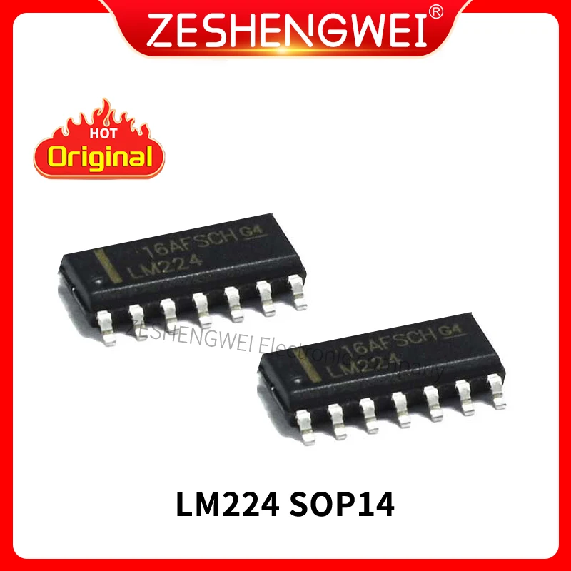 

10PCS LM224DR SOP-14 LM224 SOP14 LM224D 224DR SMD In Stock