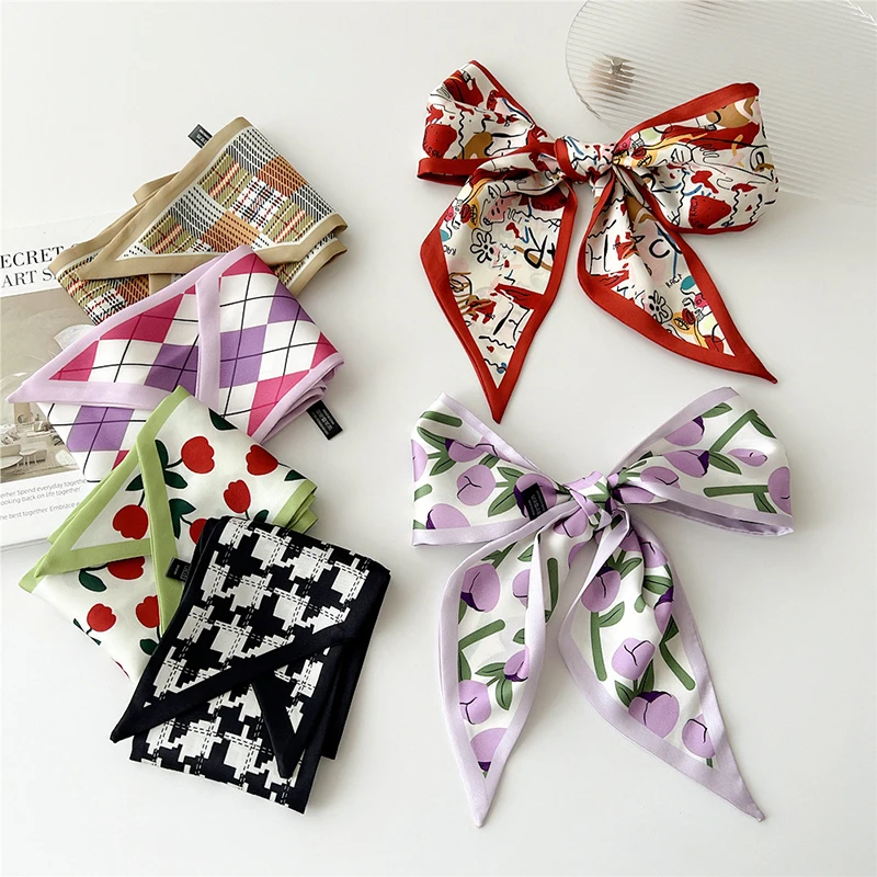 Floral Printed Scarf For Women Silk Satin Bandana Head Scarfs Female Square Headband Small Shawls Cute Neck Scarves
Floral Printed Scarf For Women Silk Satin Bandana Head Scarfs Female Square Headband Small Shawls Cute Neck Scarves