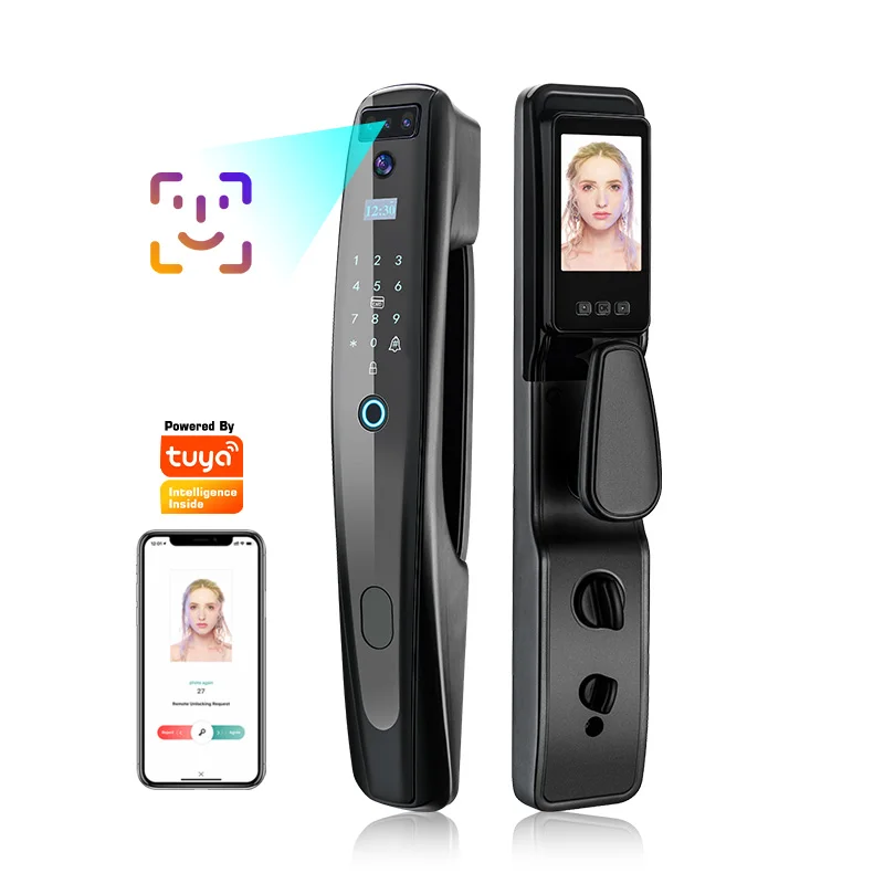 Tediton Biometric Digital Doorbell Tuya Wifi Photo Capture Fingerprint Smart lock with Face Recognition Camera
Tediton Biometric Digital Doorbell Tuya Wifi Photo Capture Fingerprint Smart lock with Face Recognition Camera
