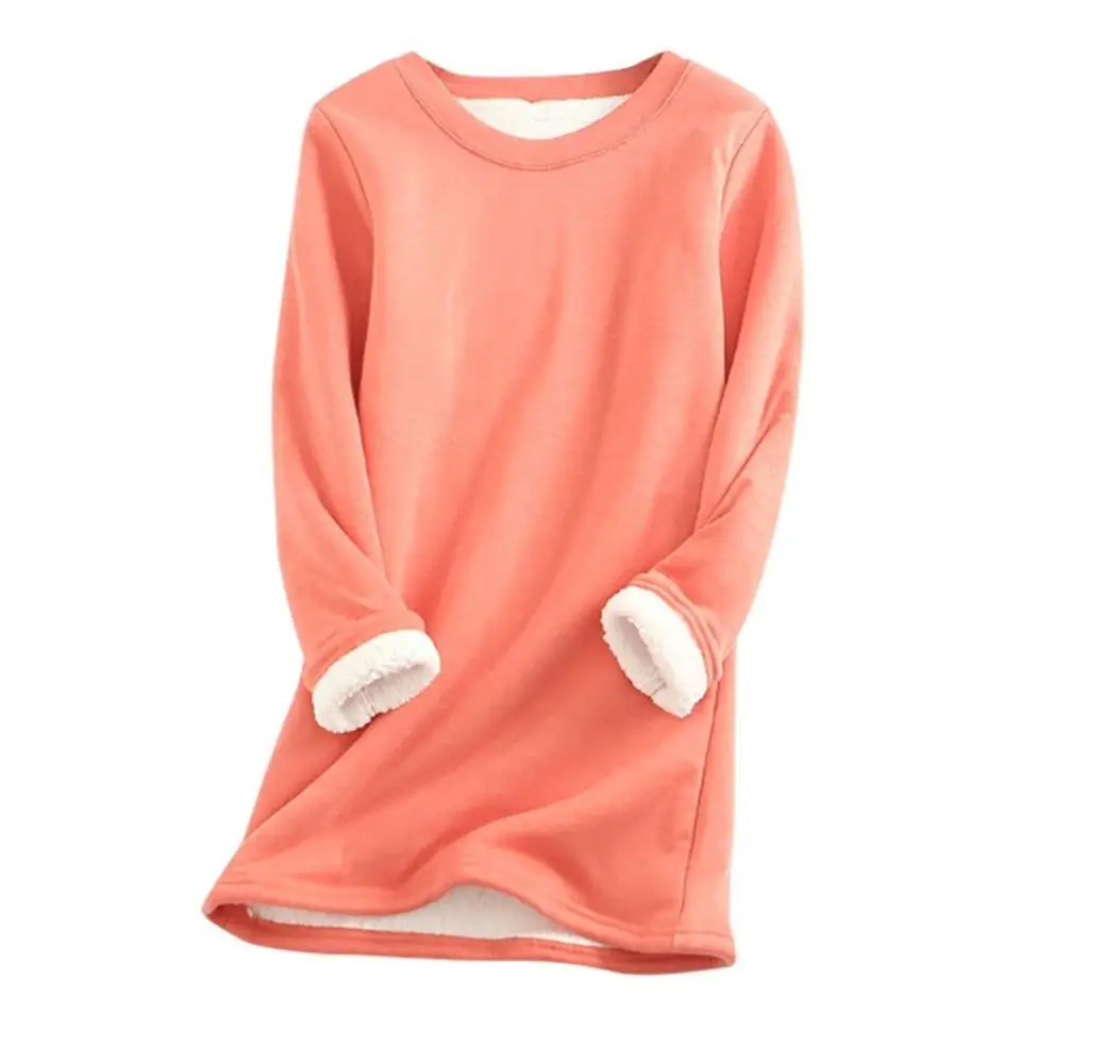 Plus Size Women Winter Solid Long Sleeve Sweatshirt Thick Warm Pullover Casual Loose Oversized Top Korean Fashion Blouse Clothes
Plus Size Women Winter Solid Long Sleeve Sweatshirt Thick Warm Pullover Casual Loose Oversized Top Korean Fashion Blouse Clothes