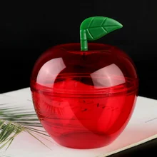 8 Pcs Shape Christmas Gift Box Mini Plastic Containers Pla- Bobbing Apples Candy