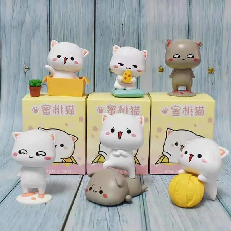 

Mitao Cat Lucky Cat Cheap Cute Cat Blind Box Cute Cartoon Doll Figure Boy Birthday Gift Christmas Present Model Toys