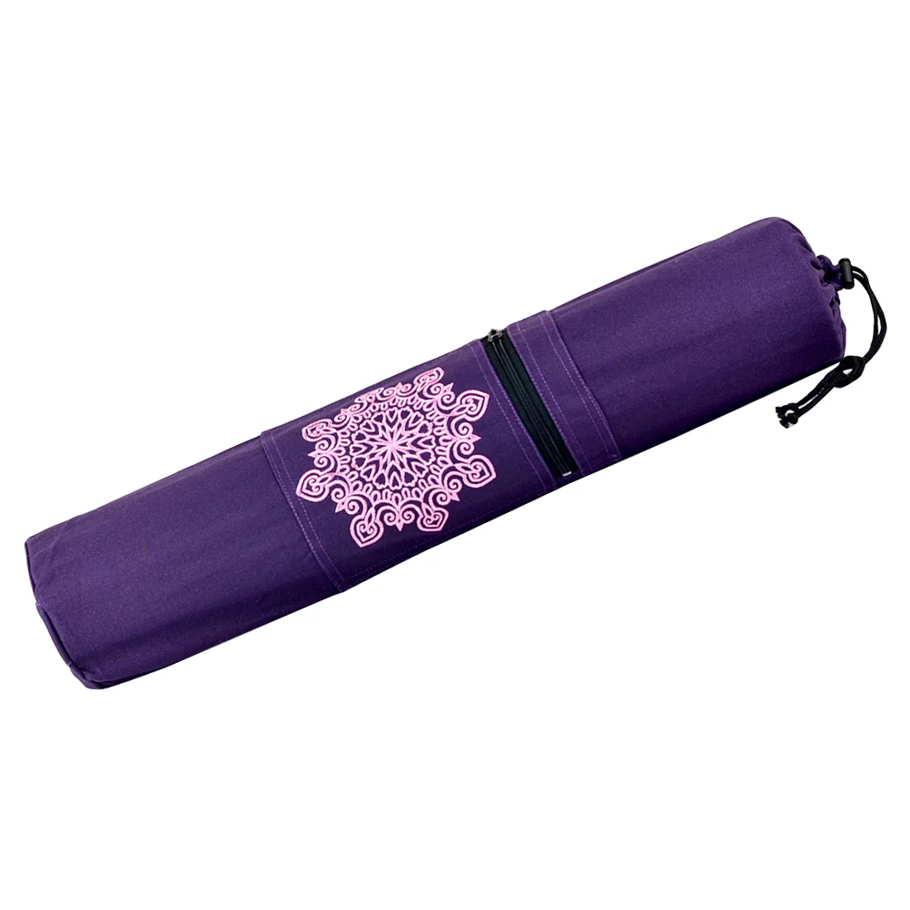 Flower Printed Canvas Yoga Mat Bag with Zipper Fashion Single Shoulder Bag Durable Sports Bag for Gym Sports (Purple)
Flower Printed Canvas Yoga Mat Bag with Zipper Fashion Single Shoulder Bag Durable Sports Bag for Gym Sports (Purple)