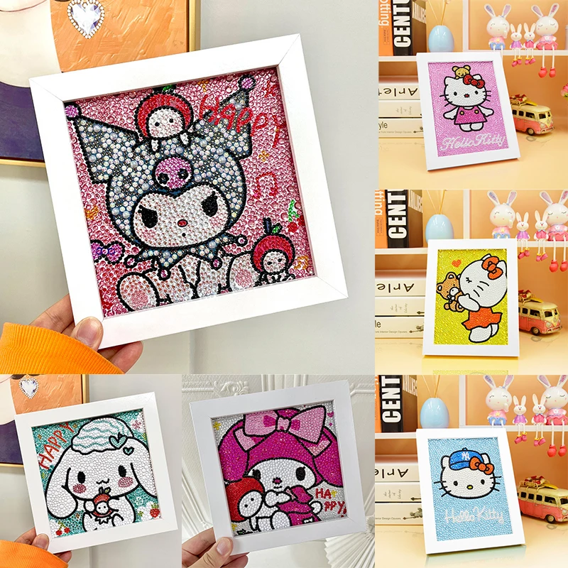 Kawaii Sanrioed Hellow Kittys Kuromi Anime Shape Cartoon Handmade Diy Diamond Stickers Girl Heart Kids Toys for Children Gift
Kawaii Sanrioed Hellow Kittys Kuromi Anime Shape Cartoon Handmade Diy Diamond Stickers Girl Heart Kids Toys for Children Gift