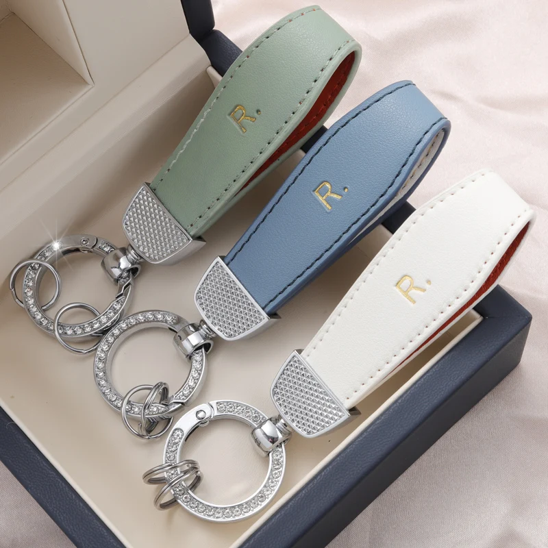 Leather Keychain Strap Metal Keyring Bling Bling Shiny Sparkly Rhinestone Keychain Accessories Women Men Key Chain Accessories
Leather Keychain Strap Metal Keyring Bling Bling Shiny Sparkly Rhinestone Keychain Accessories Women Men Key Chain Accessories