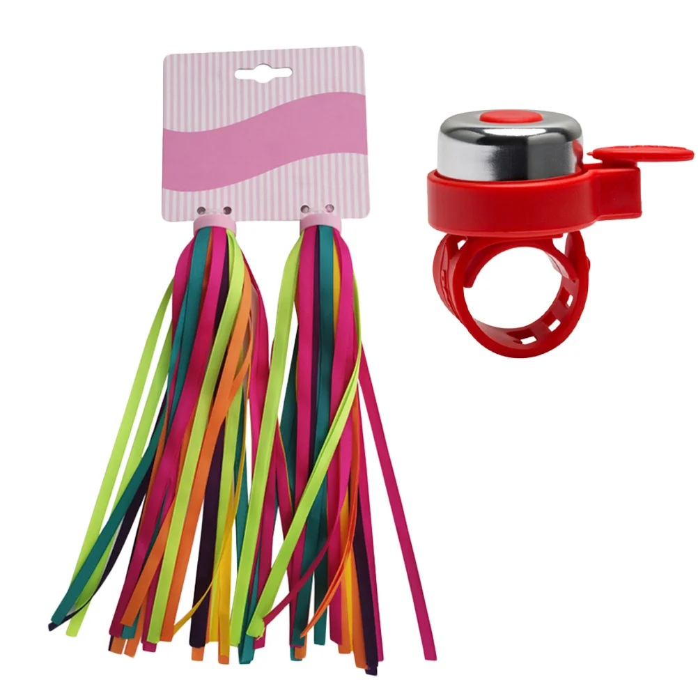3 PCS Handlebar Ribbon Bell Set DIY Children Streamers Bike Bell for Gift Kids Decoration
3 PCS Handlebar Ribbon Bell Set DIY Children Streamers Bike Bell for Gift Kids Decoration