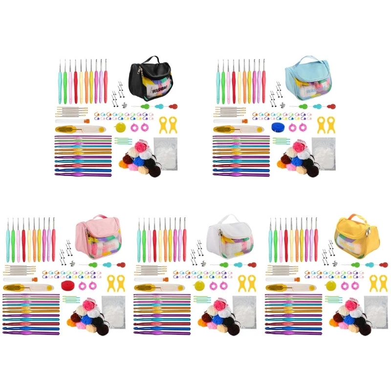Crochet Kits Make Crocheting Project Enjoy Crocheting Crochet Tool Set with Bag Easy to Carry 
Crochet Kits Make Crocheting Project Enjoy Crocheting Crochet Tool Set with Bag Easy to Carry
