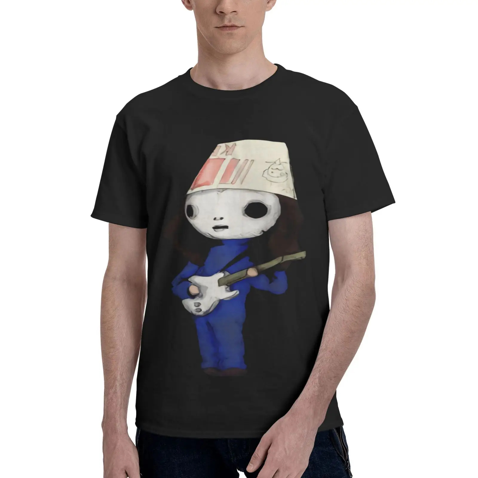 Buckethead Play Guitar Men T-Shirt Anime Oversized T-Shirt Men's T-Shirts T Shirt Women Oversized T Shirt Men's Cotton T-Shirt
Buckethead Play Guitar Men T-Shirt Anime Oversized T-Shirt Men's T-Shirts T Shirt Women Oversized T Shirt Men's Cotton T-Shirt