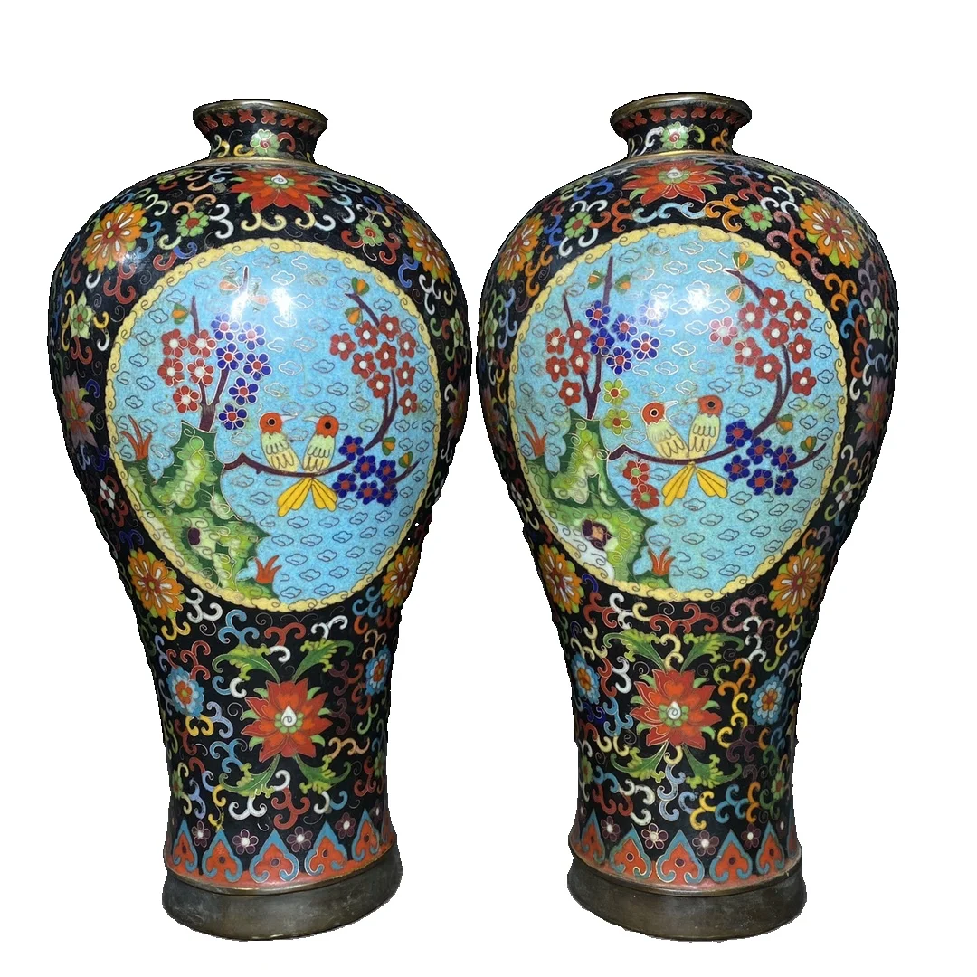 LAOJUNLU A Cloisonné Qianlong-Marked Magpie Plum Vase, 42 Cm High Chinese Traditional Style Antiques Fine Art Gifts Crafts
LAOJUNLU A Cloisonné Qianlong-Marked Magpie Plum Vase, 42 Cm High Chinese Traditional Style Antiques Fine Art Gifts Crafts
