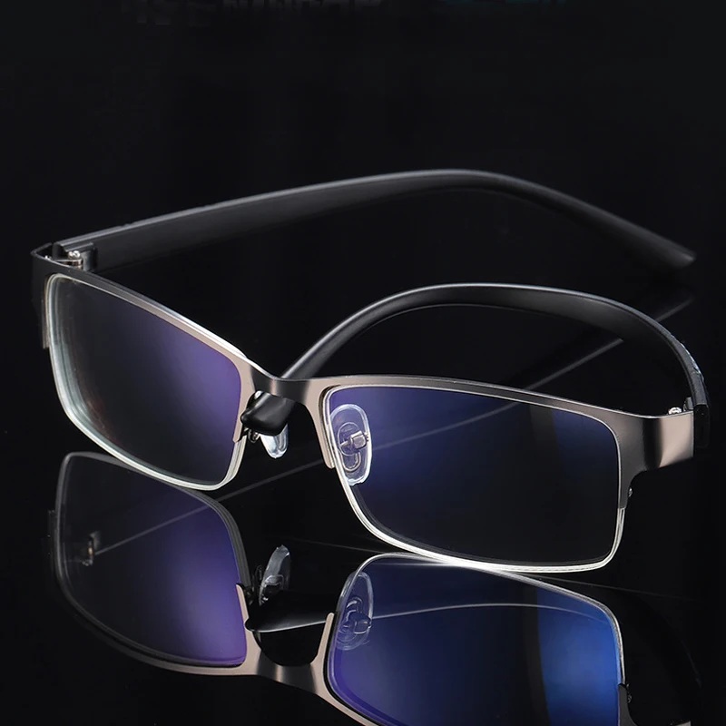 Classic Half Frame Reading Glasses Men Business Anti-blue Light Presbyopia Eyewear TR90 Farsight Eyeglasses Diopters 0 to +4.0 
Classic Half Frame Reading Glasses Men Business Anti-blue Light Presbyopia Eyewear TR90 Farsight Eyeglasses Diopters 0 to +4.0