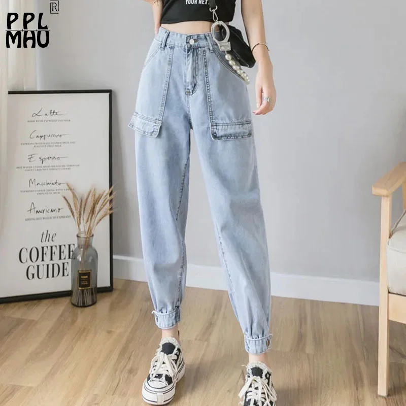 Big Pocket Baggy Denim Cargo Pants Women Blue Boyfriend High Waist Casual Jeans Mujer Streetwear Banded Pantalones De Mezclilla
Big Pocket Baggy Denim Cargo Pants Women Blue Boyfriend High Waist Casual Jeans Mujer Streetwear Banded Pantalones De Mezclilla