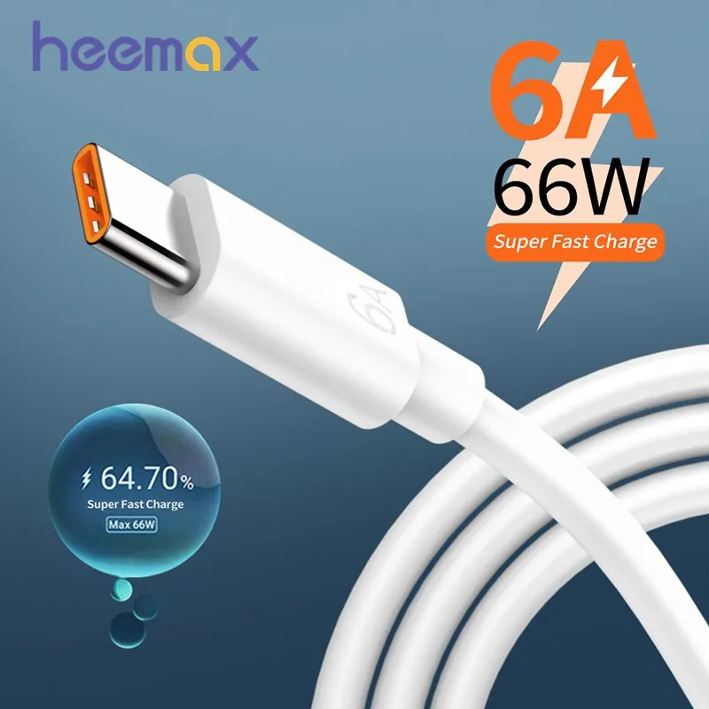 6A USB 66W Type C Cable USB Fast Charging Phone Charger Type-C Data Cord For Huawei Mate40 Samsung Redmi note 10 USB C Cable
6A USB 66W Type C Cable USB Fast Charging Phone Charger Type-C Data Cord For Huawei Mate40 Samsung Redmi note 10 USB C Cable