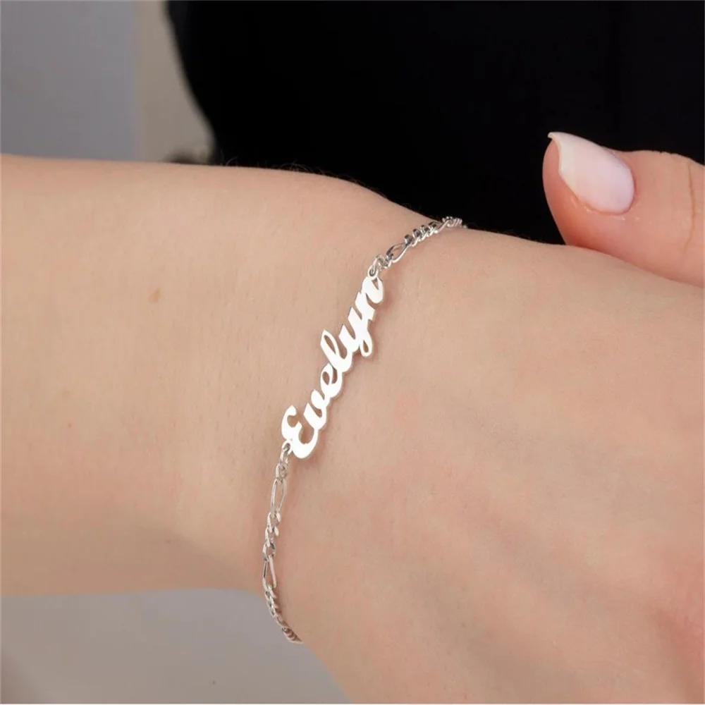 Custom Name Bracelet Personalized Figaro Chain Stainless Steel Couple Bracelet Friendship Bracelets For Women Jewelry
Custom Name Bracelet Personalized Figaro Chain Stainless Steel Couple Bracelet Friendship Bracelets For Women Jewelry