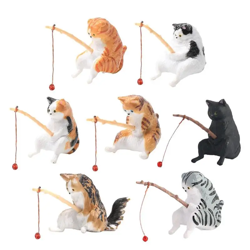 7PCS Cartoon Fishing Cat Sculpture Ornament Aquarium Decor Cute Fish Tank Landscaping Cat Sitting Figurines Home Decoration
7PCS Cartoon Fishing Cat Sculpture Ornament Aquarium Decor Cute Fish Tank Landscaping Cat Sitting Figurines Home Decoration