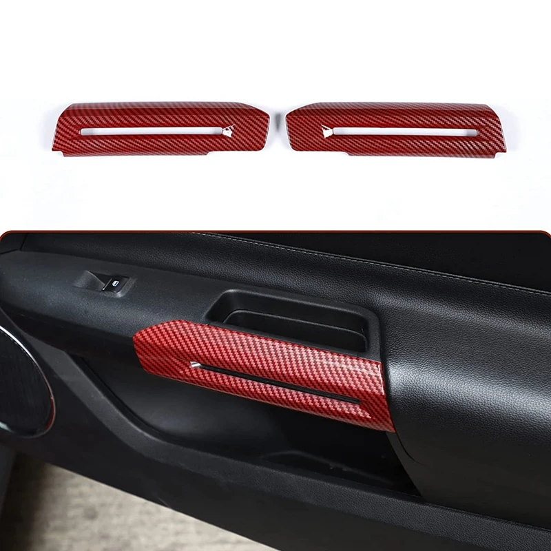 Interior Door Handle Cover Trim Stickers Decoration Accessories For Ford Mustang 2015-2021 , ABS Carbon Fiber Red
Interior Door Handle Cover Trim Stickers Decoration Accessories For Ford Mustang 2015-2021 , ABS Carbon Fiber Red