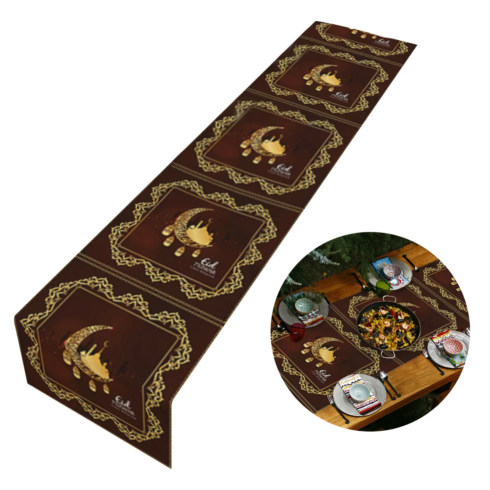Eid Mubarak Rectangle Tablecloth Setting Supplies Insulation Tablerunner Ramadan Muslim Decoration Home Party Festival Supplies
Eid Mubarak Rectangle Tablecloth Setting Supplies Insulation Tablerunner Ramadan Muslim Decoration Home Party Festival Supplies