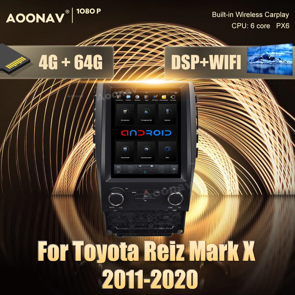 Автомагнитола на Android с GPS, мультимедийный проигрыватель для Toyota Reiz Mark X 2011-2020, автомобильный GPS-навигатор, стереоприемник, плеер, головное уст...
Автомагнитола на Android с GPS, мультимедийный проигрыватель для Toyota Reiz Mark X 2011-2020, автомобильный GPS-навигатор, стереоприемник, плеер, головное уст...