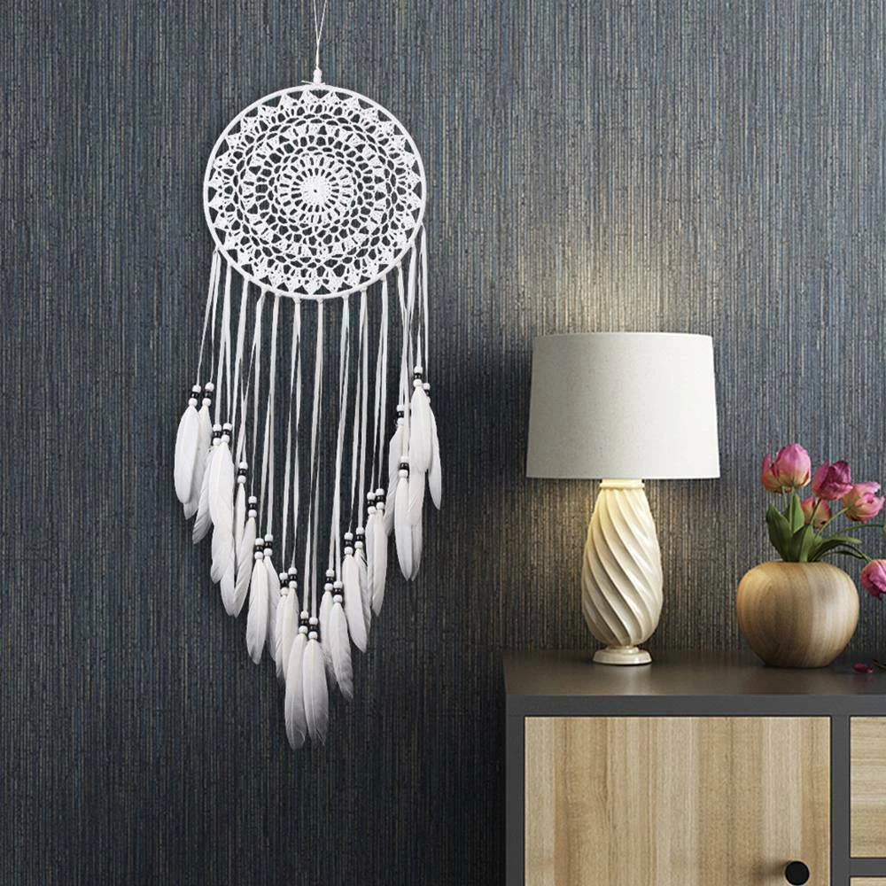 Handmade Dream Catcher Wind Chimes Home Hanging Craft Gift Dreamcatcher Ornament Car Hanging Bedroom Decoration
Handmade Dream Catcher Wind Chimes Home Hanging Craft Gift Dreamcatcher Ornament Car Hanging Bedroom Decoration