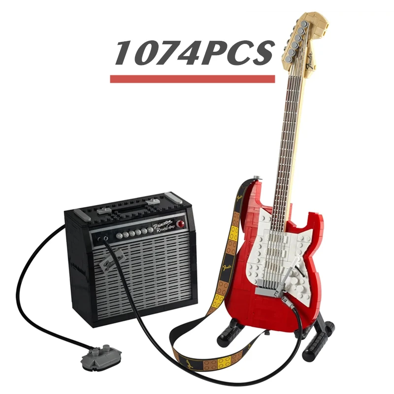 New FIT 21329 Creative Fender Guitar Model Modular Building Blocks Ideas DIY Education Toys Kids Birthday Christmas Gifts
New FIT 21329 Creative Fender Guitar Model Modular Building Blocks Ideas DIY Education Toys Kids Birthday Christmas Gifts
