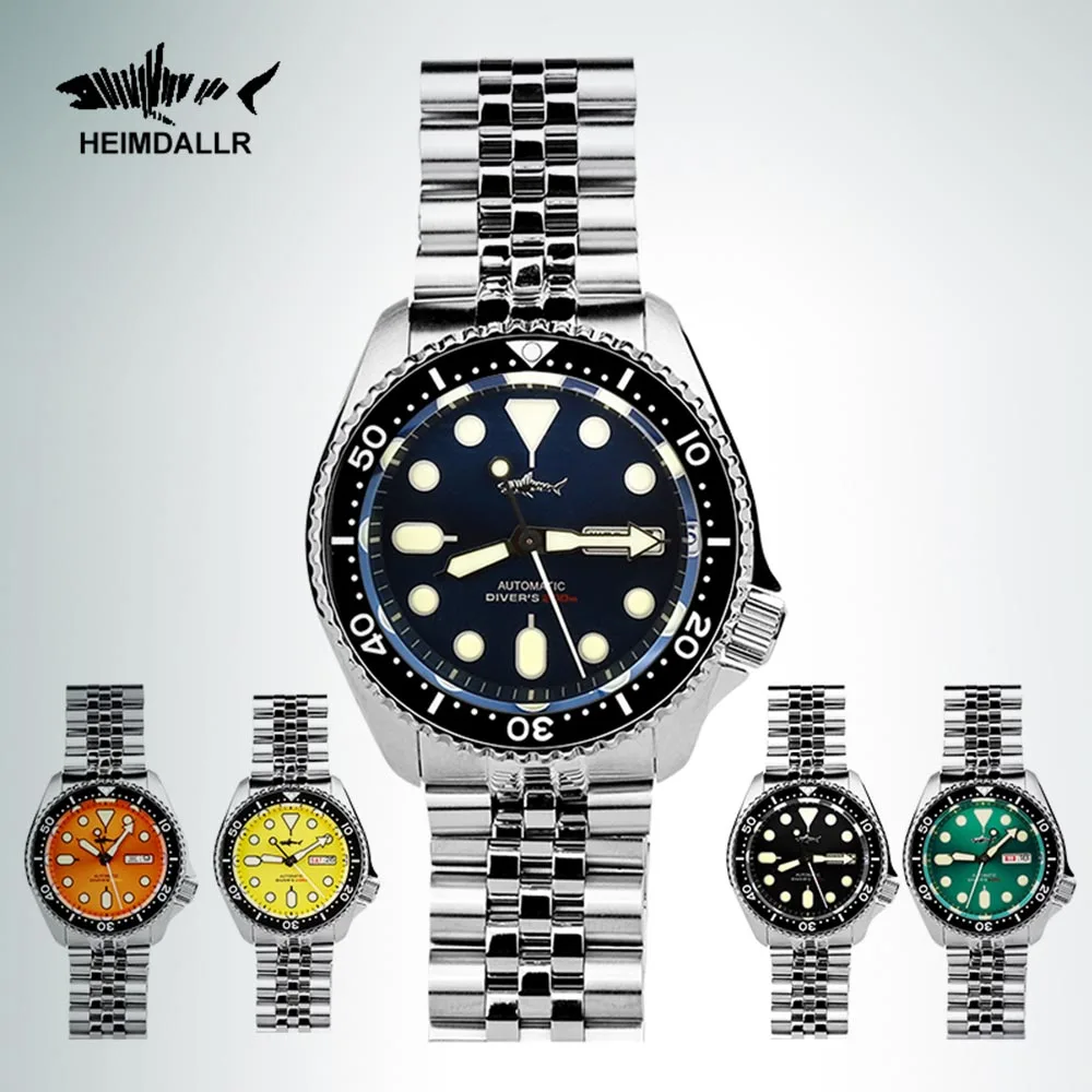 

HEIMDALLR NH36 Movement Men Watch Sharkey Skx007 Ceramic Bezel Luxury Male Automatic Mechanical Diver Watches 20 Bar Wristwatch