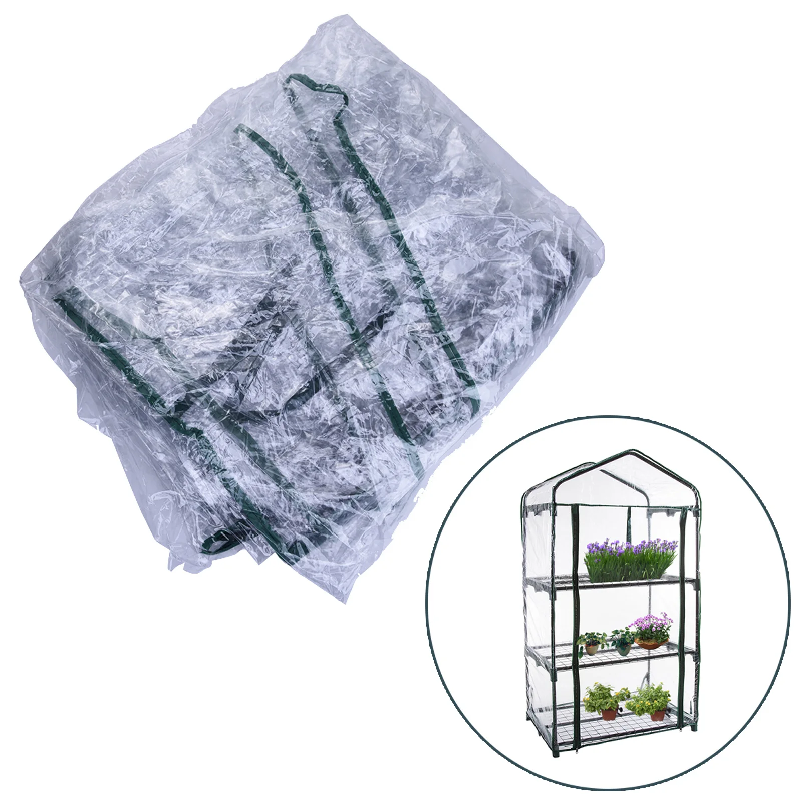 PVC Plant Greenhouse Cover Warm Garden Tier Replacement Mini Household Waterproof Anti-UV Protect Garden Plants Flowers
PVC Plant Greenhouse Cover Warm Garden Tier Replacement Mini Household Waterproof Anti-UV Protect Garden Plants Flowers