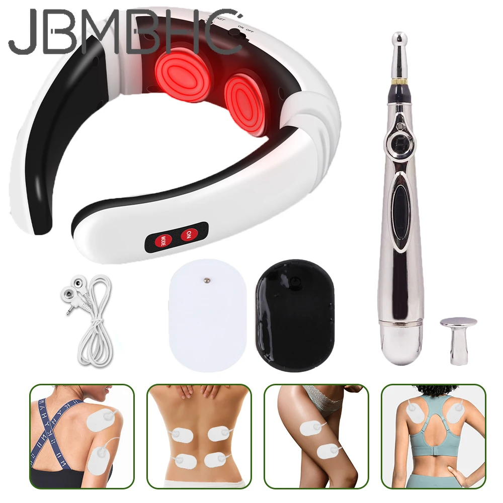 Shiatsu Back and Neck Massager Electronic Acupuncture Pen Low Frequency Pulse Microcurrent Relaxing Infrared Heating Pain Relief
Shiatsu Back and Neck Massager Electronic Acupuncture Pen Low Frequency Pulse Microcurrent Relaxing Infrared Heating Pain Relief