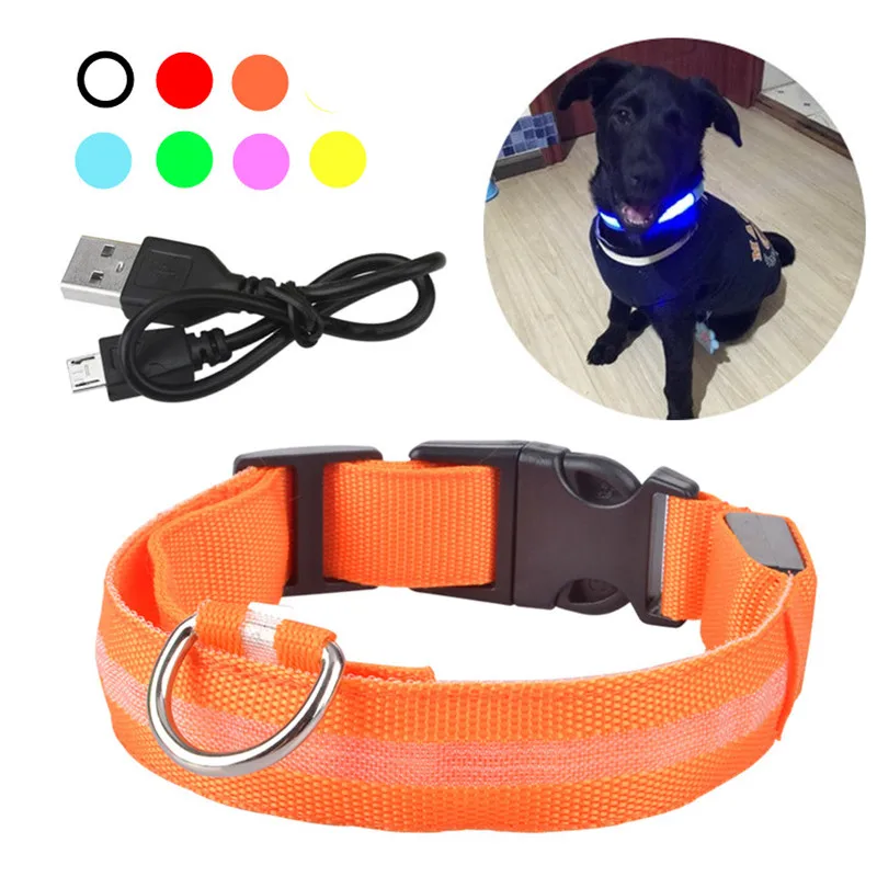 USB Rechargable Dog LED Flashing Collar Pet Cat Luminous Collar Glowing Necklace Outdoor Anti-lost Night Safety For Dog Walking
USB Rechargable Dog LED Flashing Collar Pet Cat Luminous Collar Glowing Necklace Outdoor Anti-lost Night Safety For Dog Walking