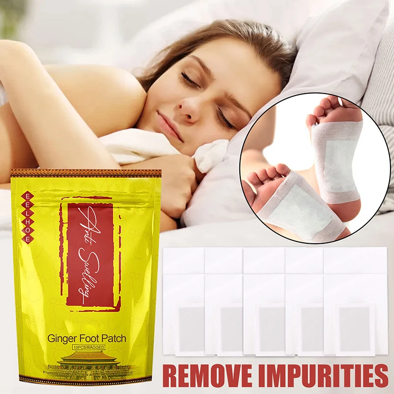10pcs Ginger Wormwood Foot Patch Anti-Swelling Detox Pads Relief Stress Pain Revitalizing Improve Sleep Adhesive Sticker Plaster
10pcs Ginger Wormwood Foot Patch Anti-Swelling Detox Pads Relief Stress Pain Revitalizing Improve Sleep Adhesive Sticker Plaster