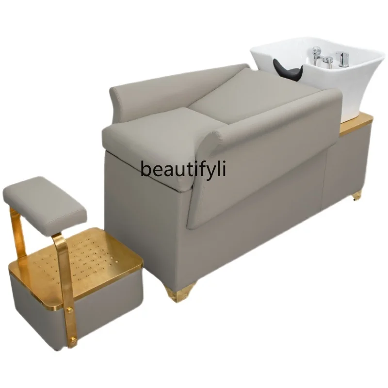 Barber Shop Shampoo Chair Salon Bed Hair Salon Ceramic Basin Lying Half Flushing Bed
Barber Shop Shampoo Chair Salon Bed Hair Salon Ceramic Basin Lying Half Flushing Bed