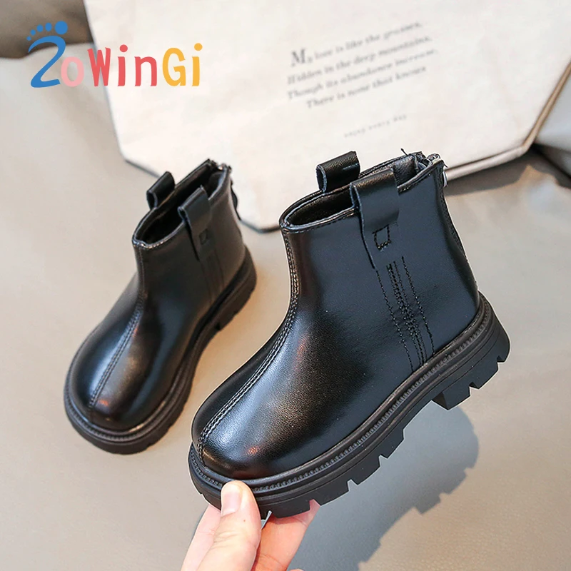 Size 26-36 Kids Short Boots Good-looking Winter Boots for Children Anti-Slippery Toddler Girl Shoe ZIP Close botas para niños 
Size 26-36 Kids Short Boots Good-looking Winter Boots for Children Anti-Slippery Toddler Girl Shoe ZIP Close botas para niños