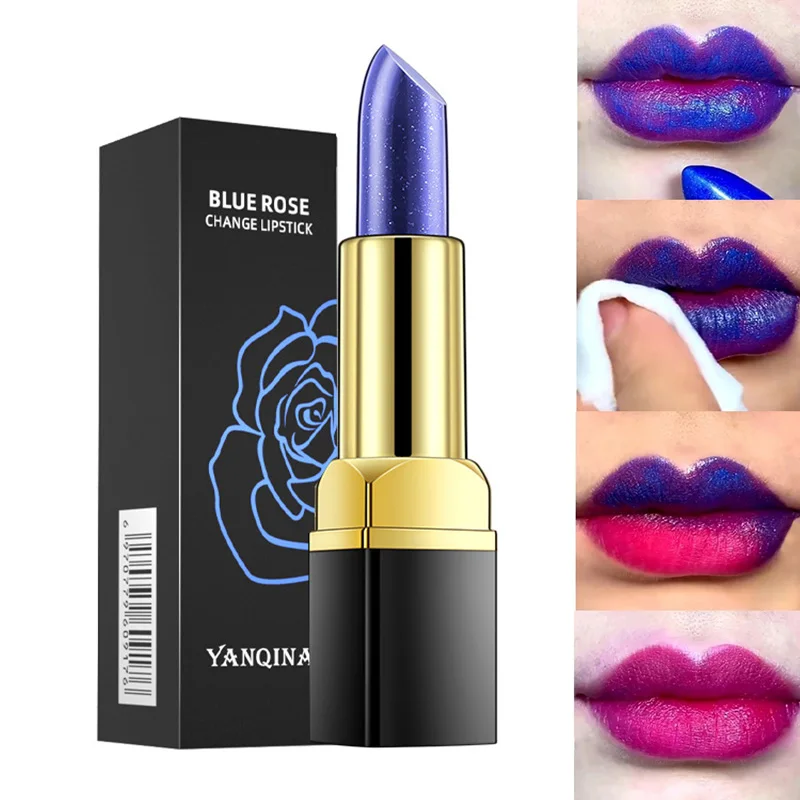 Lip Balm Blue Rose Lipstick Waterproof Temperature Color Changing Moisturizing Base Makeup Long Lasting Natural Beauty
Lip Balm Blue Rose Lipstick Waterproof Temperature Color Changing Moisturizing Base Makeup Long Lasting Natural Beauty