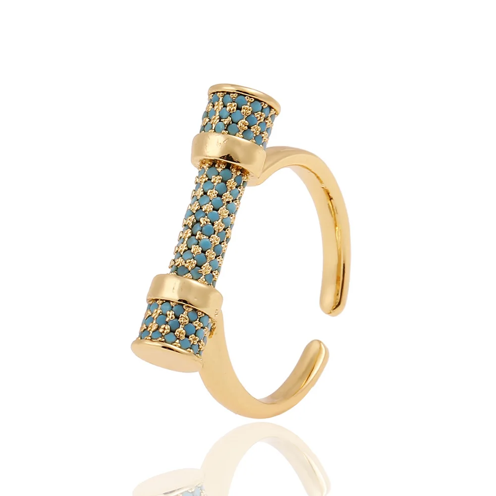 European and American New Fashion Women's Jewelry Copper Inlaid Zircon Ring Opening Adjustable Wedding Ring Gift
European and American New Fashion Women's Jewelry Copper Inlaid Zircon Ring Opening Adjustable Wedding Ring Gift