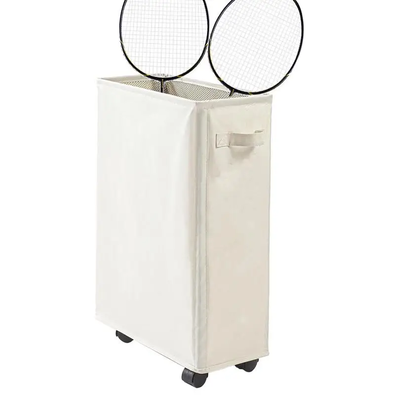 Foldable Laundry Basket On Wheels Large Folding Washing Slim Hamper 50L Freestanding Narrow Corner Bin With Handle Dirty Clothes
Foldable Laundry Basket On Wheels Large Folding Washing Slim Hamper 50L Freestanding Narrow Corner Bin With Handle Dirty Clothes