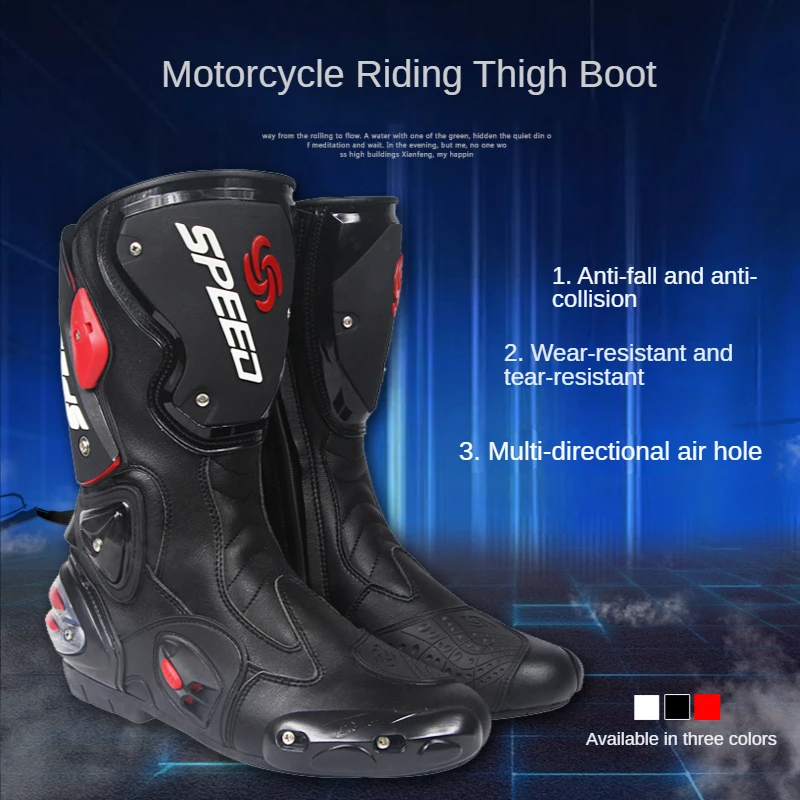 

Длинные горные мотоциклетные гоночные кроссовки для верховой езды, противоскользящая защита, легкая обувь для внедорожника, ботинки