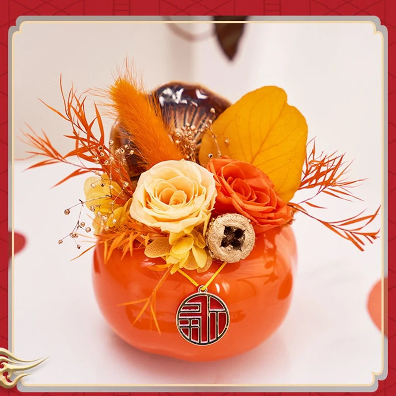 Chinese New Year Decorations Artificial Potted Plant Everlasting Flower Persimmon Ruyi Spring Festival Table Decoration
Chinese New Year Decorations Artificial Potted Plant Everlasting Flower Persimmon Ruyi Spring Festival Table Decoration