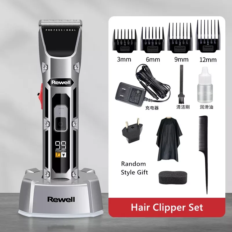 Hair Clipper Professional Barber Beard Trimmer For Men Adults Rechargeable Cutting Machine Shaving Lithium Battery Cutter
Hair Clipper Professional Barber Beard Trimmer For Men Adults Rechargeable Cutting Machine Shaving Lithium Battery Cutter