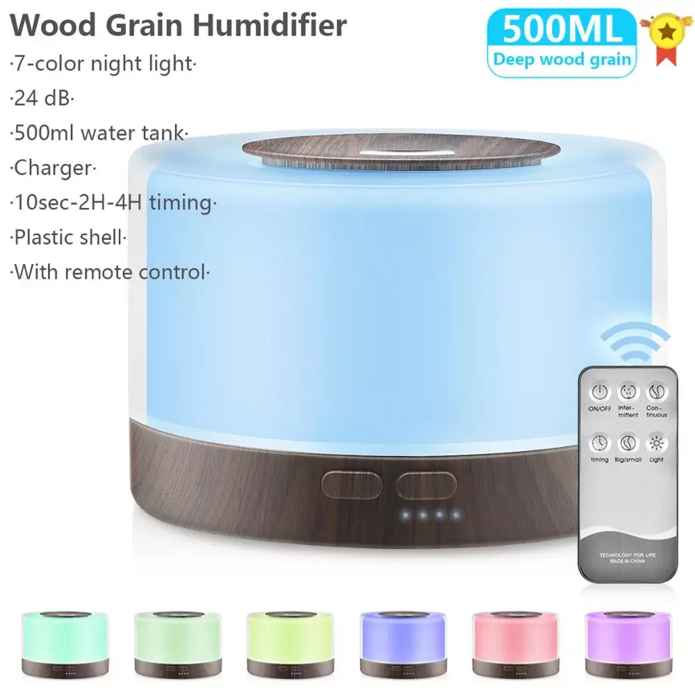 Humidifier Electric Aroma Air Diffuser Xiomi Wood Grain Ultrasonic Air Humidifier Essential Oil Aromatherapy Mist Maker Home
Humidifier Electric Aroma Air Diffuser Xiomi Wood Grain Ultrasonic Air Humidifier Essential Oil Aromatherapy Mist Maker Home