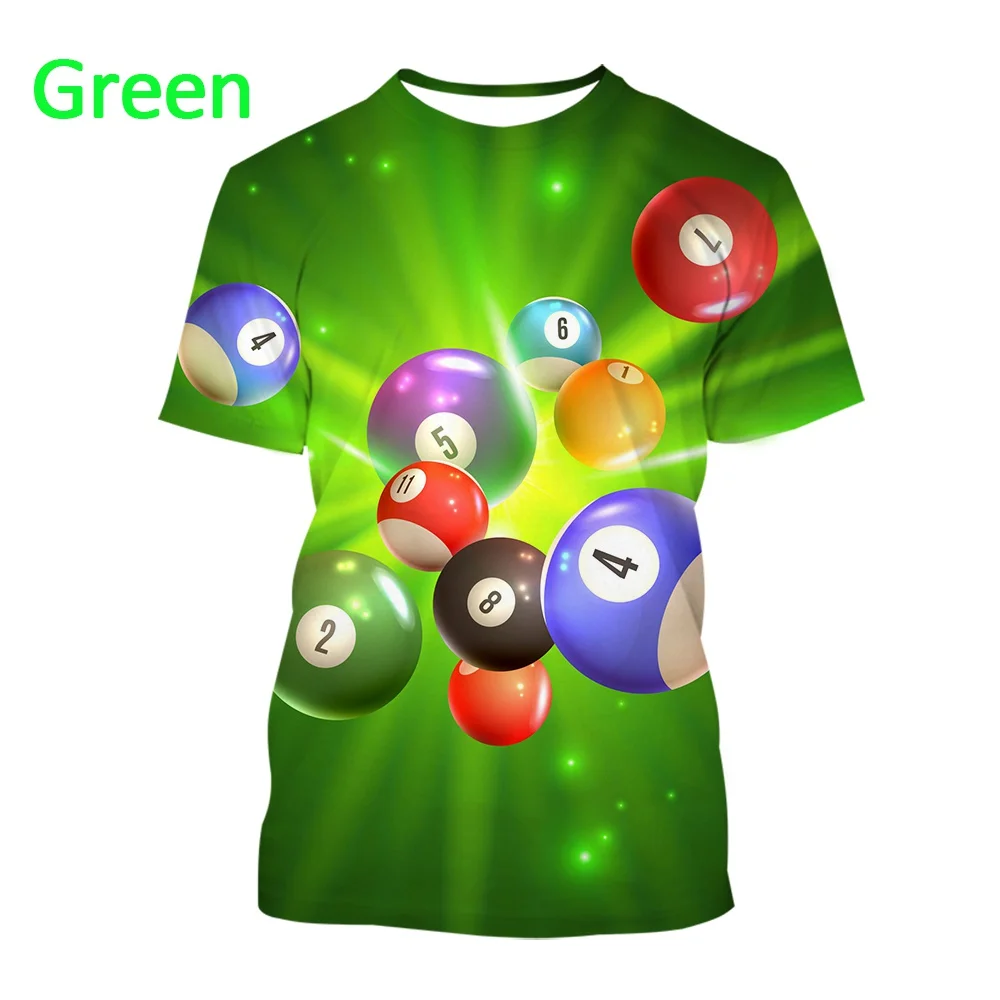 2022 New 3D Printed T-Shirt Casual Pool Balls Billiards Printed Men Women Shirt Casual Shirt Funny Tees
2022 New 3D Printed T-Shirt Casual Pool Balls Billiards Printed Men Women Shirt Casual Shirt Funny Tees