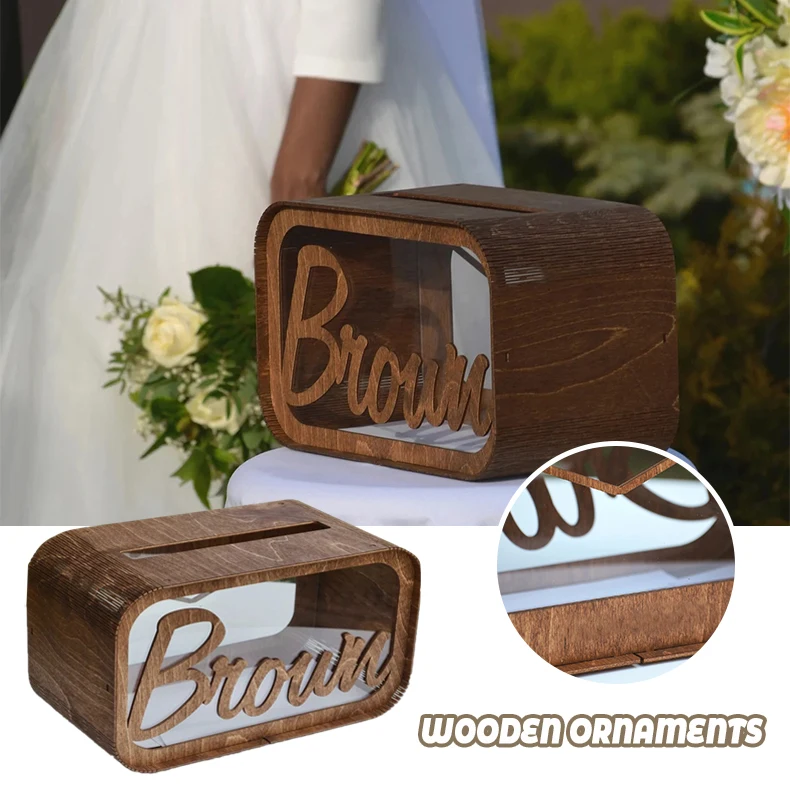 Personalized Wedding Card Box Wooden Ornaments for Home Decoration Wood for Table Craft Card Box Durable 2 Colors XHC88
Personalized Wedding Card Box Wooden Ornaments for Home Decoration Wood for Table Craft Card Box Durable 2 Colors XHC88