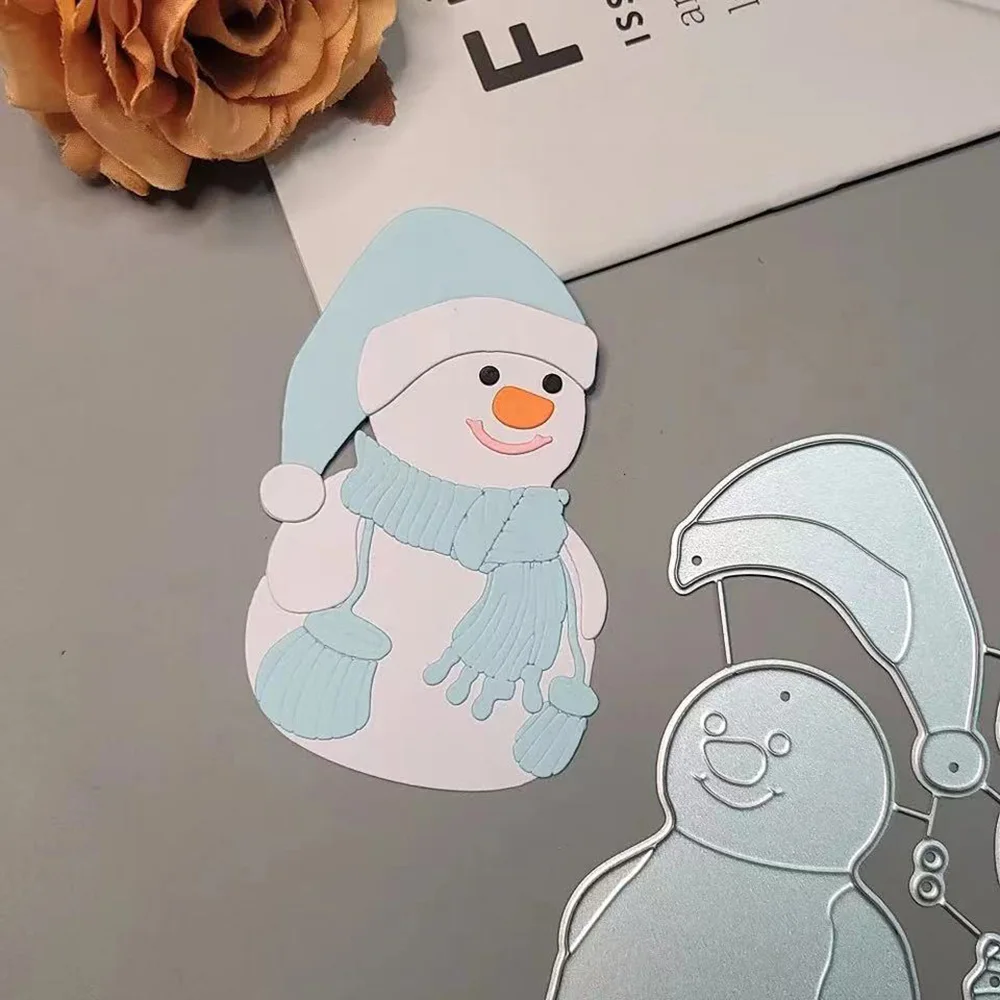 

Snowman Metal Cutting Dies Christmas Scrapbooking Die Cuts Album Decor Card Making DIY Mold Embossing Stencil Die Paper Crafts