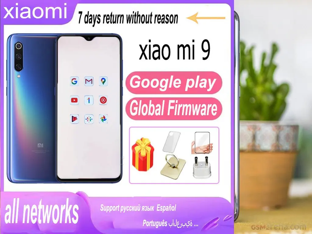 Xiaomi 9 Global ROM Global version smartphone 6G 128G snapdragon 855 48MP+16MP+20MP 6.39 2340x1080 3300mAh
Xiaomi 9 Global ROM Global version smartphone 6G 128G snapdragon 855 48MP+16MP+20MP 6.39 2340x1080 3300mAh