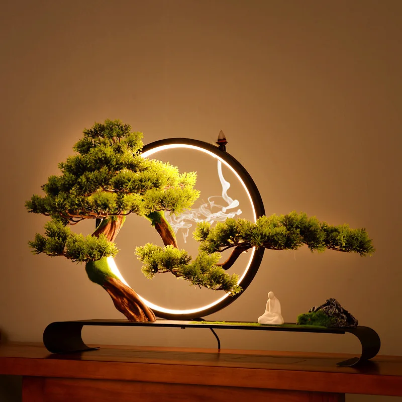 Cliff welcome pine bonsai micro landscape decoration Zen space Chinese style living room porch soft decoration art decoration
Cliff welcome pine bonsai micro landscape decoration Zen space Chinese style living room porch soft decoration art decoration