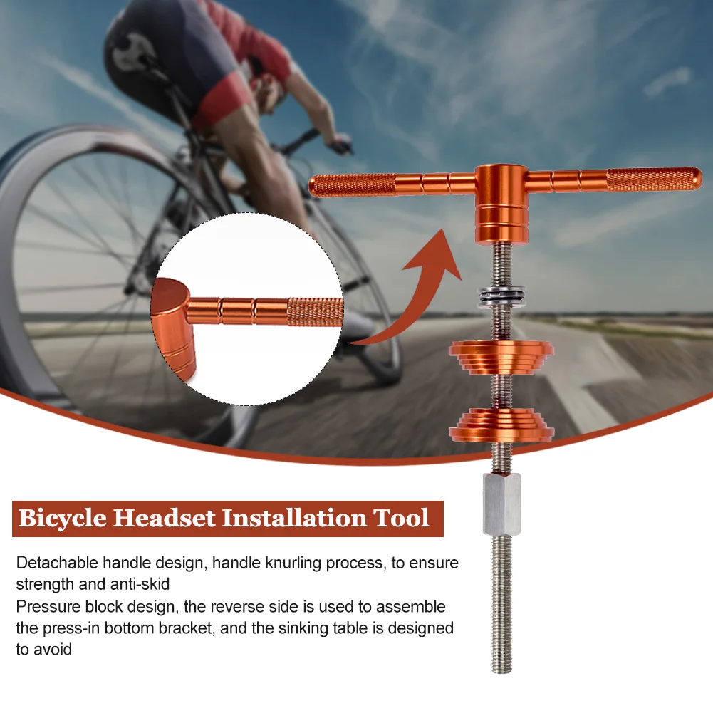 Bicycle Bike Headset Installation Tool Bearing Installer Bottom Bracket Aluminum Alloy Professional Universal Press In Cycling
Bicycle Bike Headset Installation Tool Bearing Installer Bottom Bracket Aluminum Alloy Professional Universal Press In Cycling