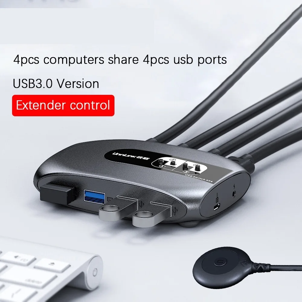New Unnlink 2 4 Ports KVM Switch USB 3.0 with Extender USB 3.0 X4 Keyboard Mouse Printer U Disk for 2 PCs Computer Laptop
New Unnlink 2 4 Ports KVM Switch USB 3.0 with Extender USB 3.0 X4 Keyboard Mouse Printer U Disk for 2 PCs Computer Laptop