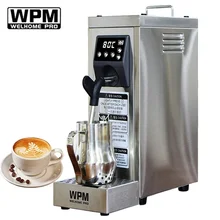 WPM Electric Steam Milk Frother Latte Cappuccino Coffee Foamer Machine 4Bar Commercial Milk Frothing Machine MS-130T