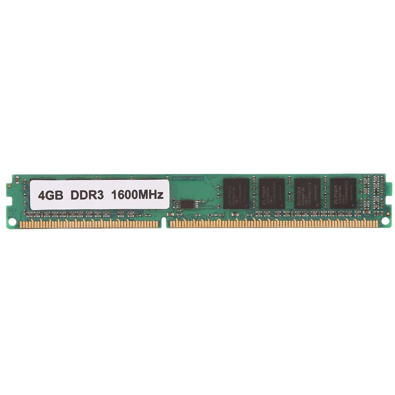 Оперативная память DDR3 4 Гб, оперативная память 1600 МГц PC3 12800 8 IC 240 контактов, система памяти для настольного ПК, высокая совместимость с Intel
Оперативная память DDR3 4 Гб, оперативная память 1600 МГц PC3 12800 8 IC 240 контактов, система памяти для настольного ПК, высокая совместимость с Intel